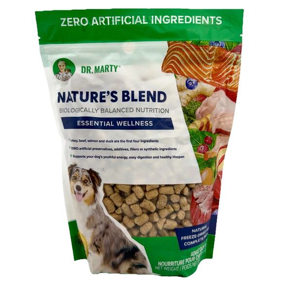 Dr. Marty Nature's Blend Freeze - Essential Wellness Dried Raw Dog Food - 16oz - Picture 1 of 4